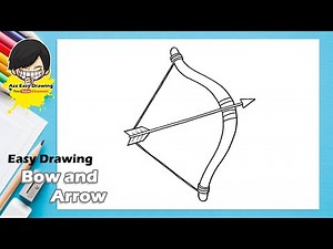 Easy Drawing Bow and Arrow
