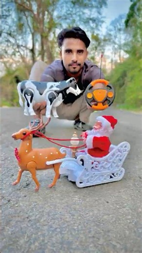 Rc Cow Vs Remote Control Santa Dear Unboxing 😳 #shorts