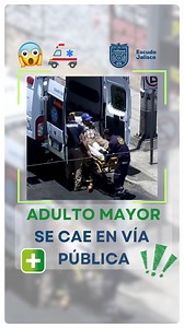 👁️‍🗨️ Gracias al reporte ciudadano al 9-1-1 y al monitoreo en tiempo real del C5 Escudo Jalisco, se brindó atención oportuna a un adulto mayor que sufrió una caída en la vía pública. 🕒 En minutos, se activó el protocolo de atención y se coordinó el arribo de servicios médicos, quienes lo estabilizaron y trasladaron a la Cruz Verde para su valoración. 🤝 La tecnología y la coordinación salvan vidas. | C5 Escudo Jalisco
