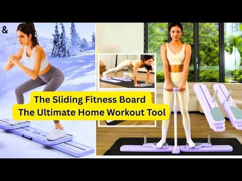 Full-Body Home Workout with Sliding Fitness Board | Leg, Abs & Core Training at Home!