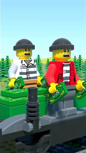 LEGO Train MONEY HEIST Ride Fail #shorts