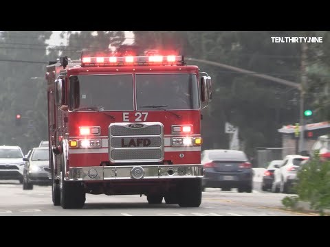 LAFD ENGINE 27 RESPONDING IN 35s DISTRICT