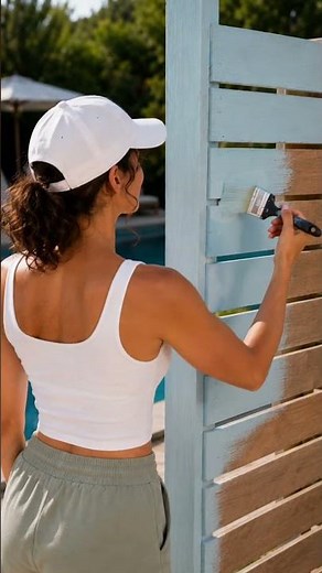 Easy Outdoor Shower DIY Project #OutdoorShower #diygarden