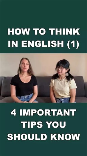 How To Think in English | 4 TIPS 🤓#english #englishlanguage #edutok #edutoklanguage #englishtips #learnenglish #speakenglish #englishlesson