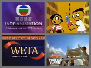 PBS Kids Bookworm Bunch Sign Off Program Break with EAS Required Weekly Test (2001 WETA)