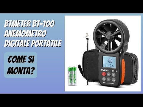 RECENSIONE (2026) : BTMETER BT-100 Anemometro Digitale Portatile. DETTAGLI