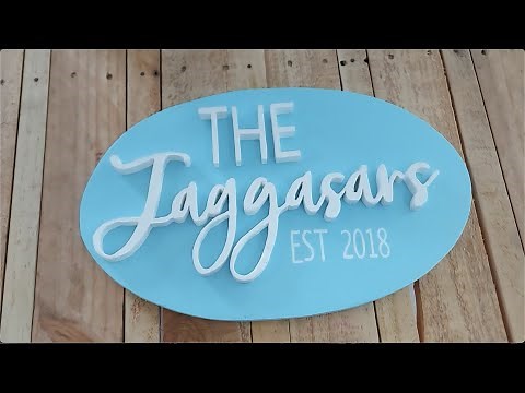 Wooden name signs | Scroll saw words | 3D wooden signs