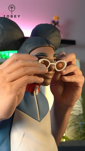 Tobey Studio | FRED. How do I look 👾 . . . . . #howdoilook #artoy #resinart #resinsculpture #characterdesign #tracksuit #80sfashion #90sfashion... | Instagram