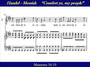 Tenor Handel Messiah Comfort Ye My People Score