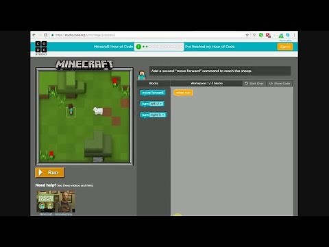 Minecraft Hour of Code - Level 1