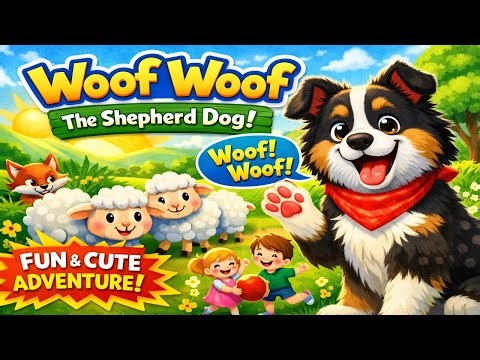 🎵 [Woof Woof The Shepherd Dog] | Can One Little Dog Save All the Sheep? | Nutty Bubbles TV