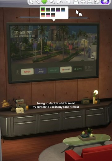 The Sims 4 Smart TV Recolors for Lived-In Builds