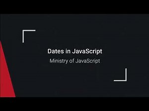 Master Dates in JavaScript