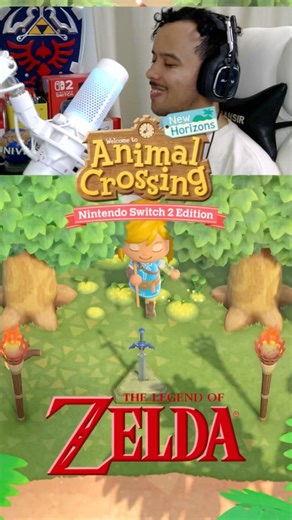 Isso é muito satisfatório! Zelda em Animal Crossing! #shorts #animalcrossing #nintendo