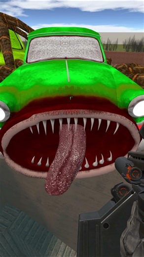 Rainbow Car Eater on Top in Maze GMod