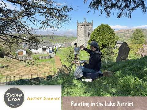 Painting in the Lake District, Cumbria. England