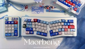 沉浸式打字音 Typing ASMR| kittenAlice猫耳朵机械键盘 | 猫尔本白兔奶糖键帽 | HiFi麻将音 | 公主轴 | 解压无人声助眠白噪音