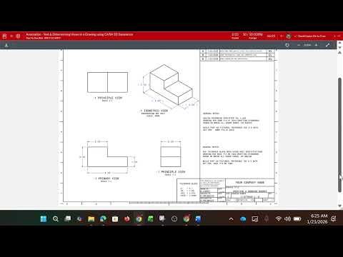 Annotation Text & Dimensioning Views in a Drawing using CATIA 3D Experience Sample