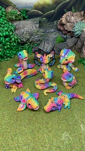 Rainbow dots spots and freckles! Here are a handful of different designs from last weekends preorder 🥰💖🧡💛💚💙💜 . Preorders for these rainbow speckled cuties are almost completed and will be on their way to their new homes tomorrow 🥰 . . . #rainbowart #rainbow #🌈 #lisafrank #polymerclaycreations #polymerclayart #cuteanimals #cuteart | Prismatic Brush