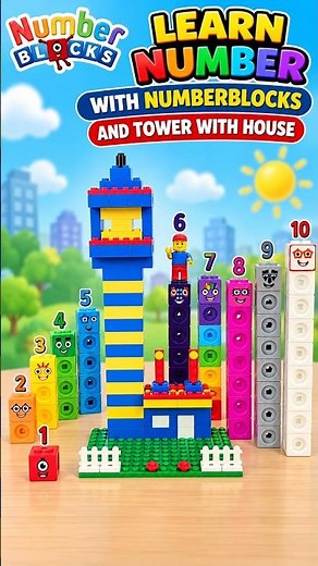 Learn Numbers With Numberblocks Climbing Tower & House| Numberblocks Toys #numberblocks #number #diy