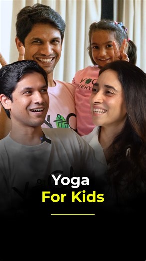 Kidsstoppress | Parenting on Instagram: "Many parents want their children to practice yoga but let’s be honest, most kids struggle with it. Some can’t sit still, some lose focus, and many are simply not interested. So how do you actually get kids to want to do yoga? @mansi.zaveri, Founder of @kidsstoppress, asked this exact question to Yoga Guru & TEDx Speaker Saurabh Bothra @bothras_, and his answer makes complete sense - especially for parents trying to build healthy habits early. In this conv