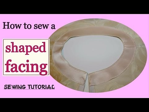 How to sew a shaped facing / video sewing tutorial