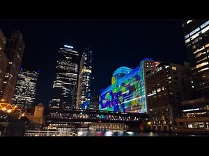 The World's Largest Digital Art Projection: Chicago's Art on the Mart in Downtown Chicago |4K video