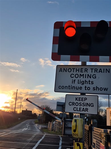 CrossCountry Class 170 at UK rural level crossing #train #railway #trainspotting #railroad
