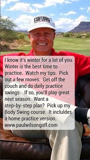 Winter Is The Best Time To Practice Your Golf Swing!