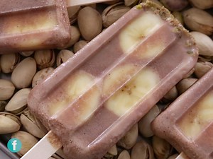 Nutty Monkey Smoothie Popsicles 🥜🐵🍌 via FITNESS | Family Circle