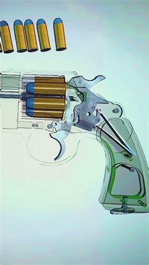 How a Pistol Works — Internal Parts & Firing Cycle (3D Animation