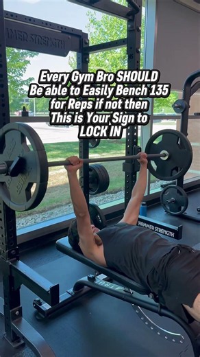 135 Bench Press = Bare Minimum #gym #benchpress #strength