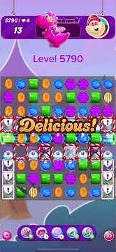 Candy Crush Saga level 5790 - Hard Level with 3 FREE Boosters | High Speed