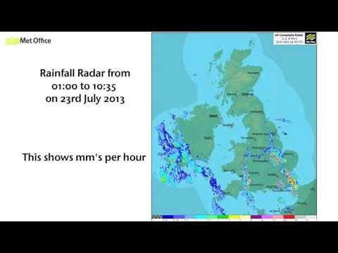 Lightning and rain from today's thunderstorms