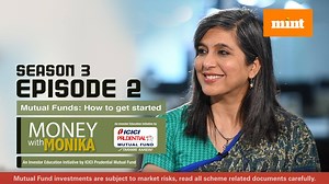 Personal finance expert Monika Halan tells you why and how you should get started with Mutual Funds investment, in this latest episode of Money With Monika. She explains the importance of “adopting a portfolio approach to investing money and diversifying over asset classes to meet your goals.” | Mint