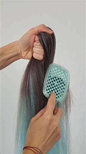 How to Mix Brown and Mint Synthetic Hair Tutorial #synthetichair