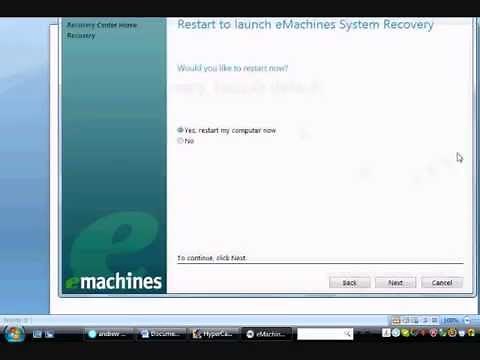 How to reset your computer to factory default (works with most older PC's)