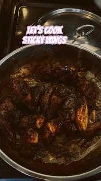Sticky wings #cooking #recipe #foodie #shorts #viral #trending #youtubeshorts #fyp #views #foodshort