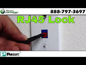 How to lock your RJ45 Ethernet workstation information outlet