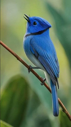Black-naped Monarch – The Sky-Blue Bird with a Distinctive Black Nape | Wildlife Documentary