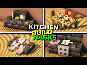 MINECRAFT 12+ Best Kitchen Build Designs(TUTORIAL)