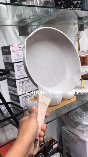 High quality deep fry pan nonstick granite coating induction base smooth handle | Nisa Kitchen Appliances