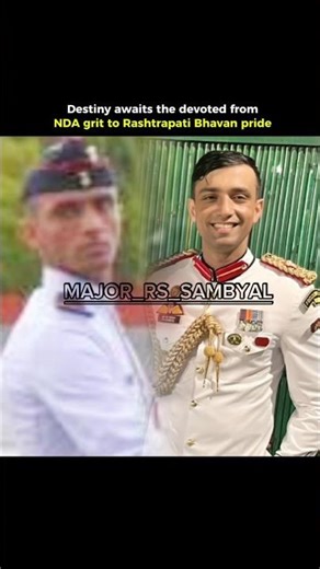 Rare Major Rishabh Singh Sambyal ⚡#major #army #trending #parasf #adc #modi