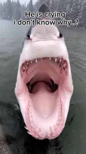 The Shark Was Crying… What He Did Next Shocked Everyone 🦈#rescue #animals #shark