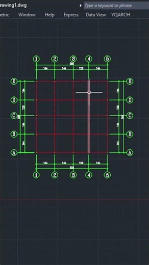 AutoCAD Grid Creation 🔥 Automation Trick-#autocad #yqarch #autocadtips #visioncadstudio
