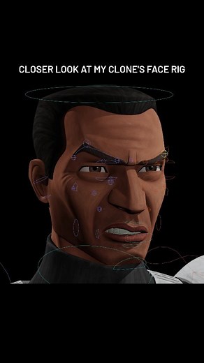 Jan // High Ground Animations on Instagram: "Closer look at my clone's face rig.  Started with generating a base rig using the Auto-Rig Pro addon & then modified it heavily. #starwars #fanart #clonewars #thebadbatch #captaintukk #241st #badbatch #animation #fanfilm #starwarsfan #clonetrooper #3d #blender #order66 #characterdesign #501stlegion #starwars #prequelmemes #cgi #republic #rigging #lighting #render #speedy #substancepainter #commandercody #facerig"