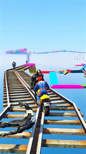 الرجل العنكبوت انقاذ باتمان Spider-Man Rescue batman vs iron man vs venom funny Game GTA 5 superhero