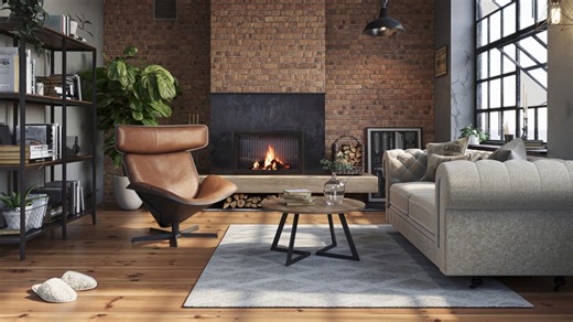 Walmart's convenient three-piece table set fits seamlessly in an industrial aesthetic