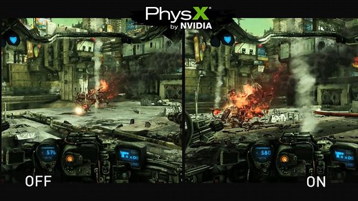 NVIDIA PhysX CPU против GPU GreenTech_Reviews