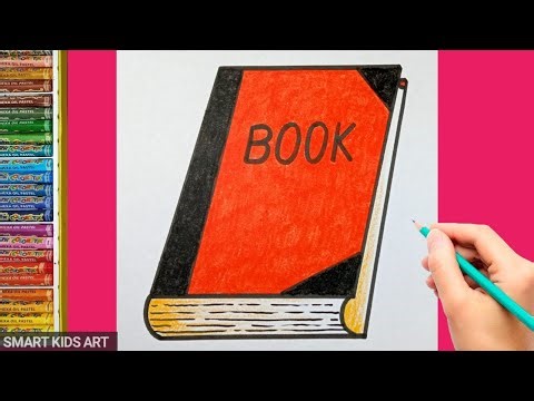 How to Draw a Book | पुस्तक का चित्र | Book Drawing | Draw Smart